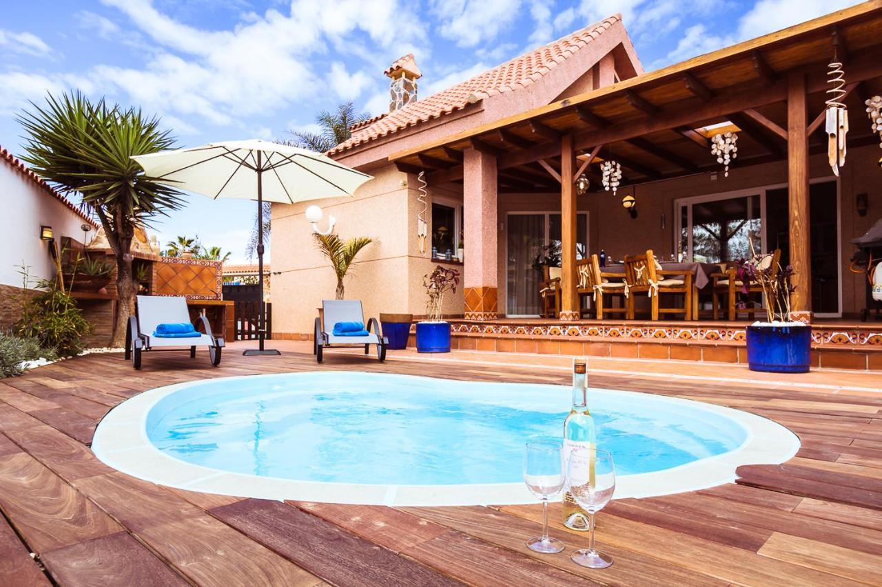 Villa Hibiscus Centrum Corralejo Beach Private Pool Family Eksteriør billede
