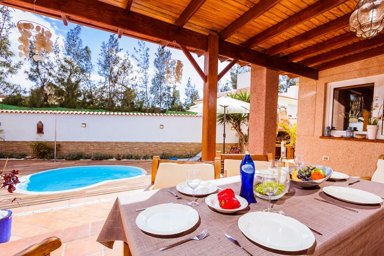 Villa Hibiscus Centrum Corralejo Beach Private Pool Family Eksteriør billede